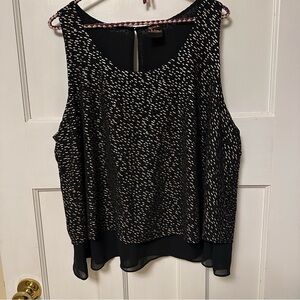 ⭐️ Rock & Shine 2X metallic layered dressy tank